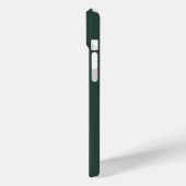 Schlichter eleganter, graugrüner Minimalistischer Case-Mate iPhone Hülle (Rückseite / Links)