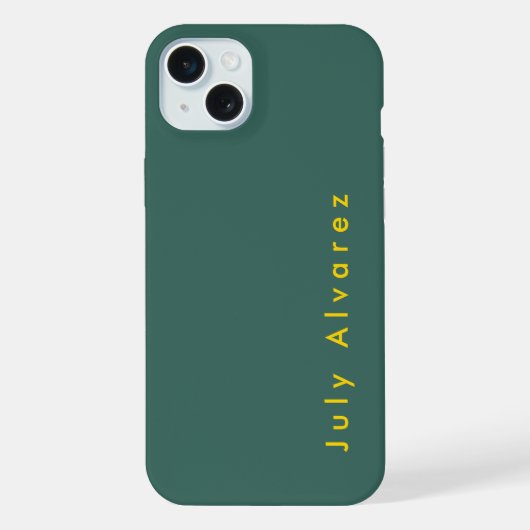 Schlichter eleganter Minimalistischer Name iPhone Hülle (Rückseite)