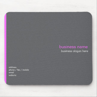 Schlichter eleganter moderner einfacher rosa mousepad