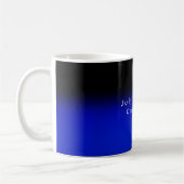 Schlichter eleganter Name Schwarz Minimalistisch Kaffeetasse (Links)