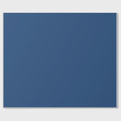 Schlichter Farbton Mitternacht Blau Geschenkpapier (Flach)