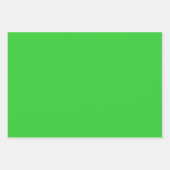 Schlichter Frühling Chartreuse Lime Green Shades 3 Geschenkpapier Set (Vorderseite 3)
