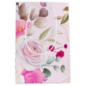 schlichter Frühling elegant floriert Mittlere Geschenktüte (Vorderseite)