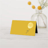 Schlichter Goldballon in Platzkarte schreiben (Rückseite)