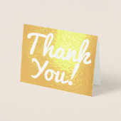 Schlichter Goldfoil "Danke!" Karte (Vorderseite)