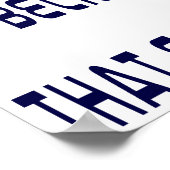 Schlichter Gott sagte es Poster (Ecke)