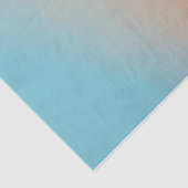 Schlichter Gradient Sky Blue und Orange Seidenpapier (Ausschnitt)