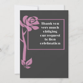 schlichter grauer Hintergrund Dankeschön Karte