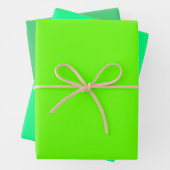 Schlichter, heller Frühling UFO Grüne Schattierung Geschenkpapier Set (Beispiel)