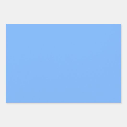 Schlichter Himmel mit fester Farbe Geschenkpapier Set (Vorderseite 3)