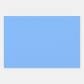 Schlichter Himmel mit fester Farbe Geschenkpapier Set (Vorderseite)