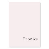 Schlichter Hintergrund mit weichem Pinselstrich Mi Tischnummer (Rückseite)