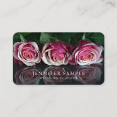 Schlichter Hochzeits-Planer-modernes berufliches Visitenkarte (Vorderseite)