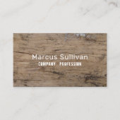 Schlichter Holzeffekt, rustikal Visitenkarte (Vorderseite)