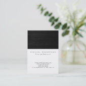 Schlichter Holzeffekt Weiße Niedliche Visitenkarte (Stehend Vorderseite)