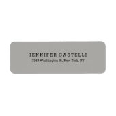 Schlichter klassischer Schriftart Grau Minimalisti (Vorne)