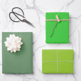 Schlichter Kreml Limon-Gelbe Grüne Schattierungen  Geschenkpapier Set