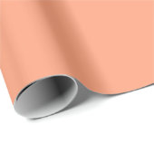 Schlichter Lachs Peach Color Shade Tone Geschenkpapier (Rolleneckpunkt)
