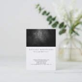 Schlichter Ledereffekt Niedliche Visitenkarte (Stehend Vorderseite)