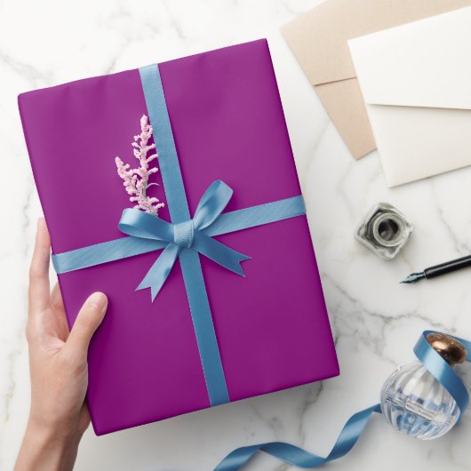 Schlichter Lila Farbton Geschenkpapier (Schenken)