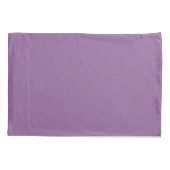 Schlichter Lila Pillowcase Kissenbezug (Rückseite)