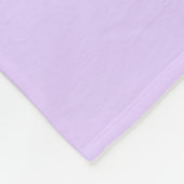 Schlichter Lilac-Hintergrund Fleecedecke (Ecke)