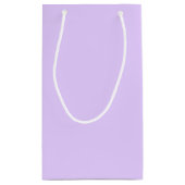 Schlichter Lilac-Hintergrund Kleine Geschenktüte (Rückseite)