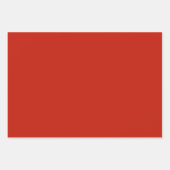 Schlichter Maroon Chili Barn Red Shades 3 Tones Geschenkpapier Set (Vorderseite 2)