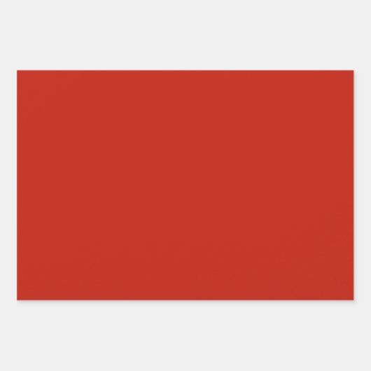 Schlichter Maroon Chili Barn Red Shades 3 Tones Geschenkpapier Set (Vorderseite 2)