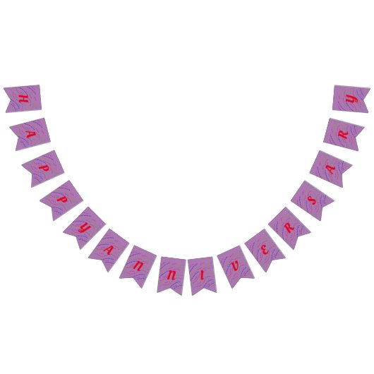 schlichter minimaler eleganter fröhlicher Jahresta Wimpelkette (Alle)