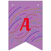 schlichter minimaler eleganter fröhlicher Jahresta Wimpelkette (Zweite Fahne)