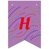 schlichter minimaler eleganter fröhlicher Jahresta Wimpelkette (Erste Fahne)