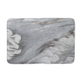 schlichter, minimalistisch weißer Marmor Badematte (Vorderseite)