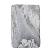 schlichter, minimalistisch weißer Marmor Badematte (Vorderseite Vertikal)