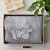 schlichter, minimalistisch weißer Marmor Seidenpapier (Geschenk)