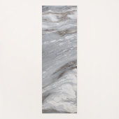 schlichter, minimalistisch weißer Marmor Yogamatte (Vorderseite)
