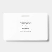 Schlichter Minimalistischer Beruflicher Rechtsanwa Ausweis (Back)