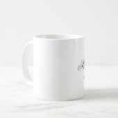 Schlichter Minimalistischer Makeup-Künstler Kaffeetasse (Vorderseite Links)