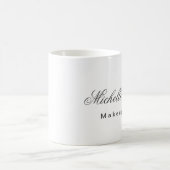 Schlichter Minimalistischer Makeup-Künstler Kaffeetasse (Mittel)