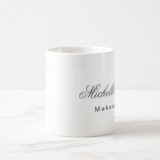 Schlichter Minimalistischer Makeup-Künstler Kaffeetasse (Mittel)