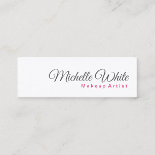 Schlichter Minimalistischer moderner Grauschmuckkü Mini Visitenkarte