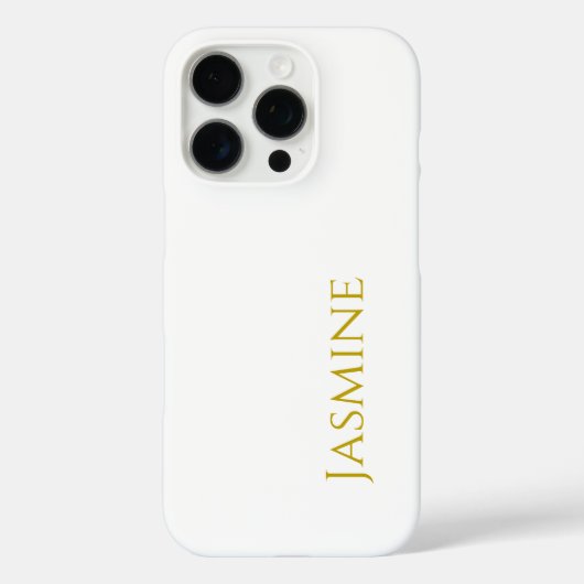 Schlichter Minimalistischer Name der Goldfarbe Case-Mate iPhone Hülle (Rückseite)