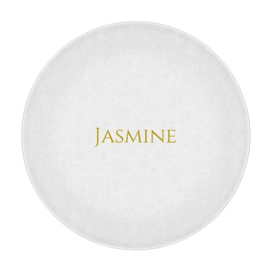 Schlichter Minimalistischer Name der Goldfarbe Schneidebrett (Vorderseite)