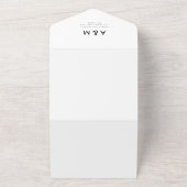 Schlichter, Minimalistischer QR-Code All In One Einladung (Außenbereich)