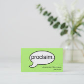 Schlichter Minister Preacher Modern Business Card Visitenkarte (Stehend Vorderseite)