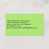 Schlichter Minister Preacher Modern Business Card Visitenkarte (Rückseite)