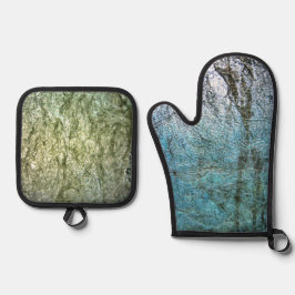 Schlichter Mitt und Potthalter aus Ofen, gebräuchl Ofenhandschuh & Topflappen-Set