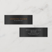 Schlichter, moderner grauer Hintergrund Original Mini Visitenkarte (Vorne/Hinten)