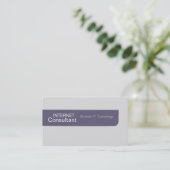 Schlichter moderner Unisex-Minimalwert der Online- Visitenkarte (Stehend Vorderseite)