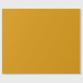 Schlichter Mustard Luxe Gold Farbton Tone Geschenkpapier (Flach)